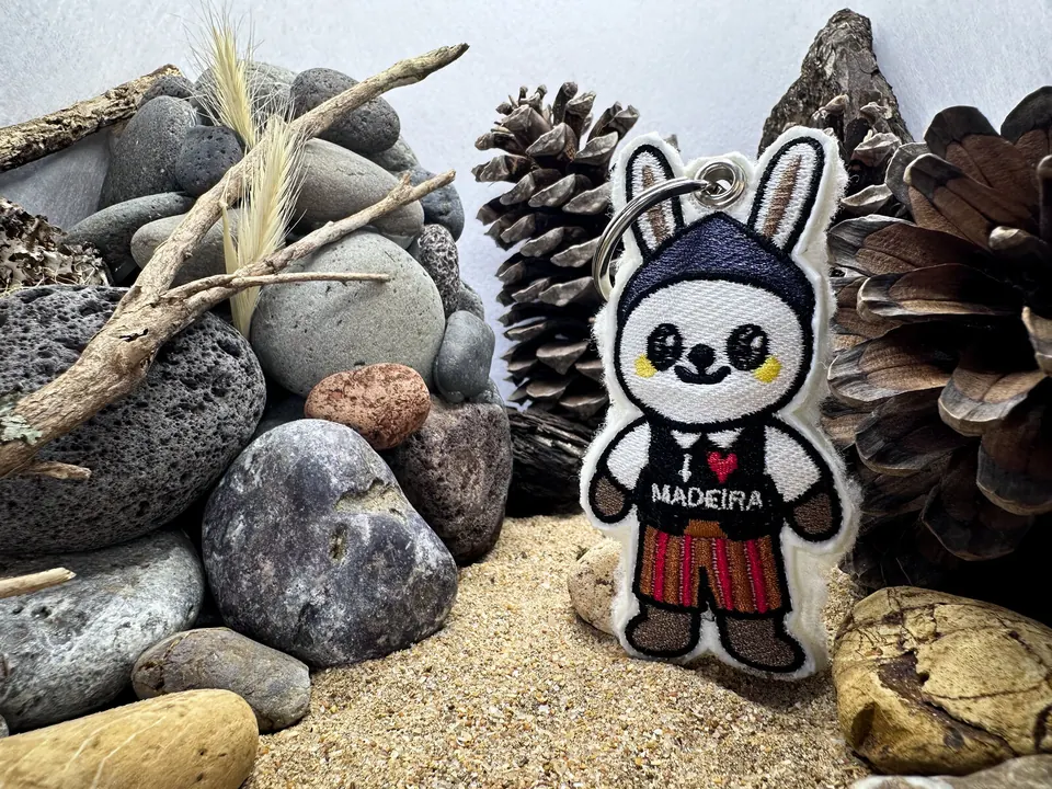 Mr. Madeirinho — embroidered Madeirinho souvenir character