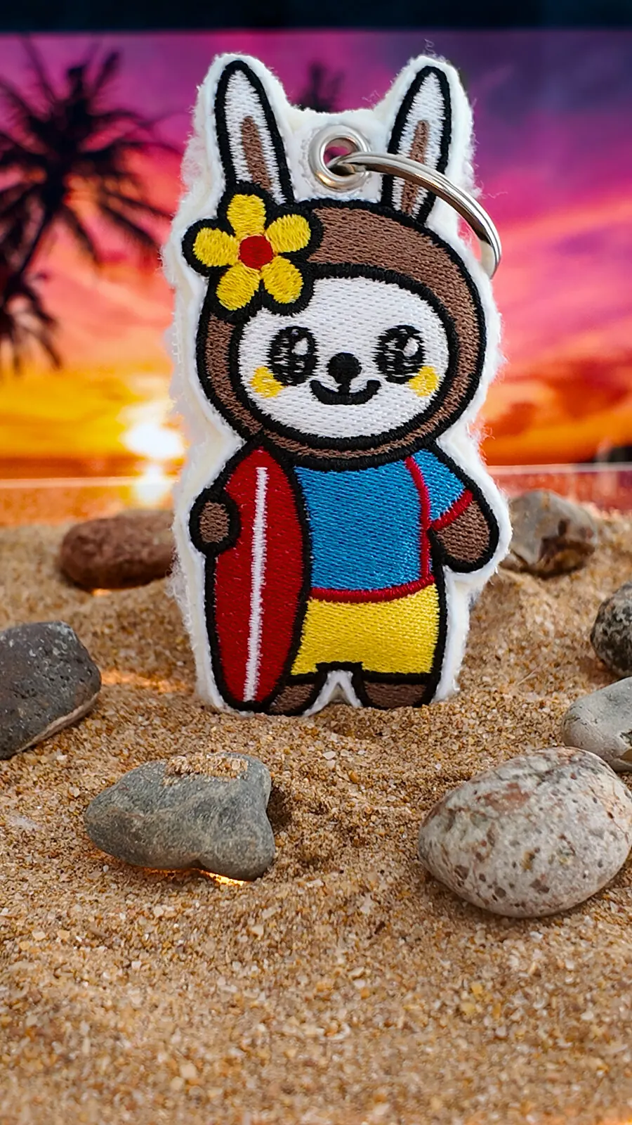 Madeirinho Surf — bestickte Madeirinho-Souvenirfigur
